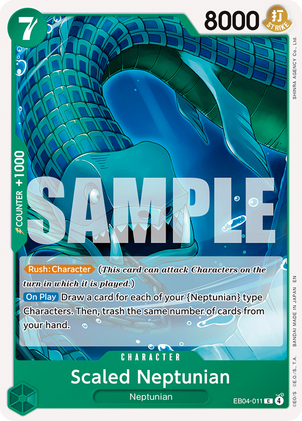 Scaled Neptunian One Piece card