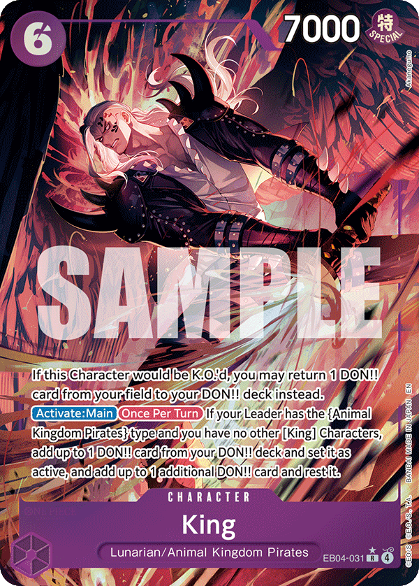 King One Piece card