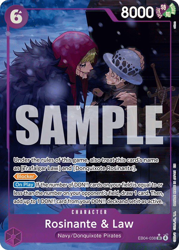 Rosinante & Law One Piece card