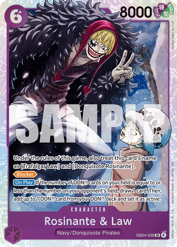 Rosinante & Law One Piece card