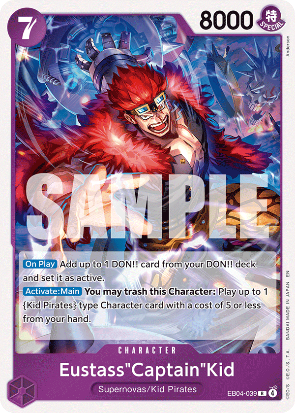 Eustass"Captain"Kid One Piece card