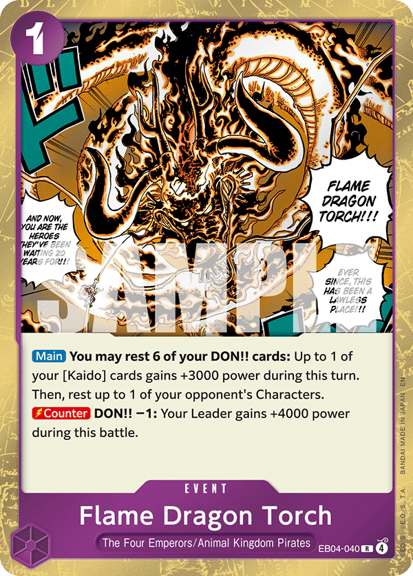 Flame Dragon Torch One Piece card