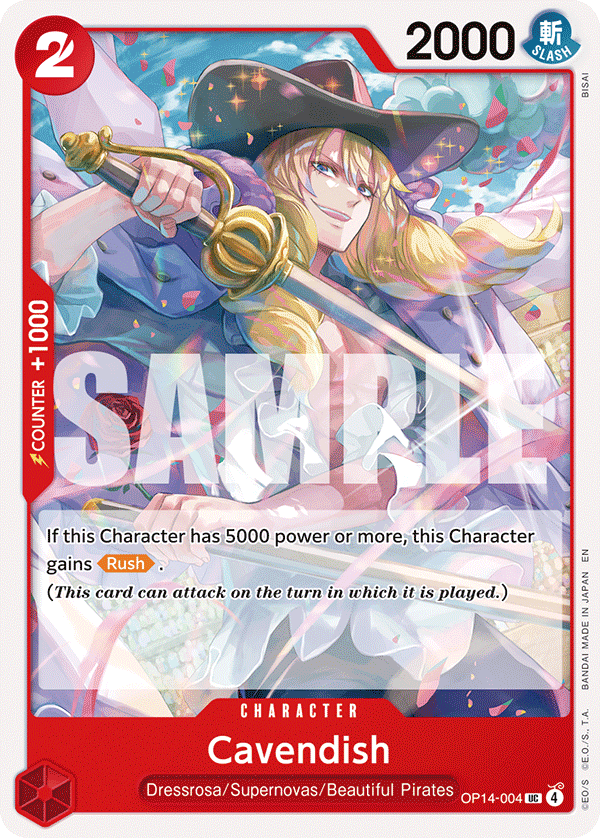 Cavendish One Piece card