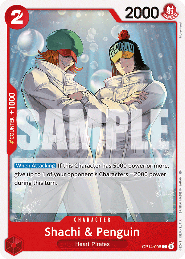 Shachi & Penguin One Piece card