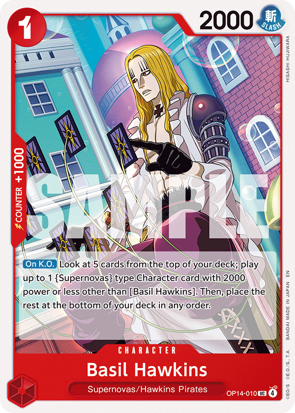 Basil Hawkins One Piece card