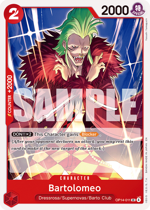 Bartolomeo One Piece card