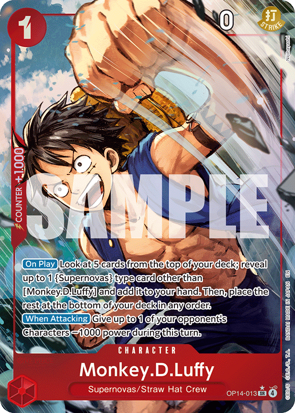 Monkey.D.Luffy One Piece card