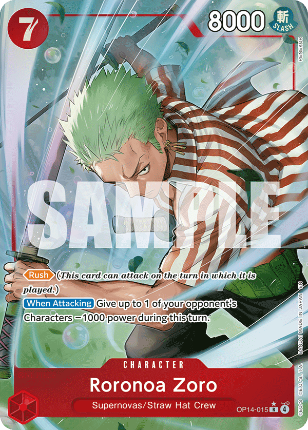Roronoa Zoro One Piece card