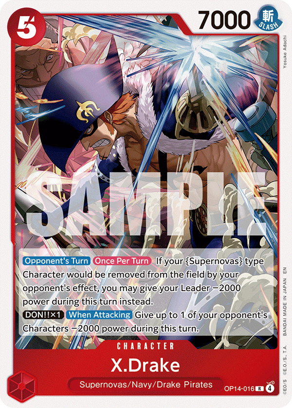 X.Drake One Piece card