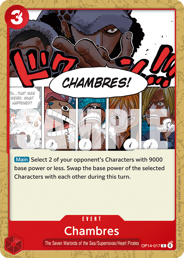 Chambres One Piece card