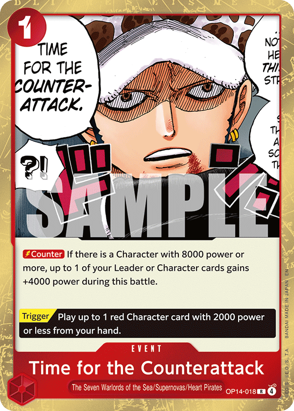 Time for the Counterattack One Piece card