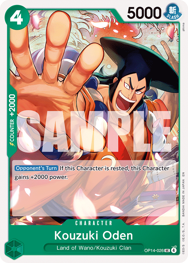 Kouzuki Oden One Piece card