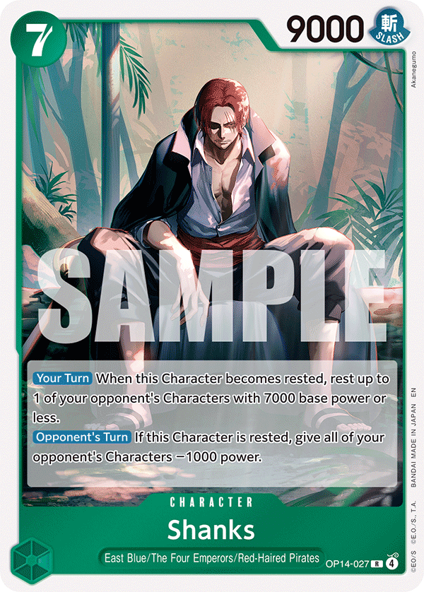Shanks One Piece card