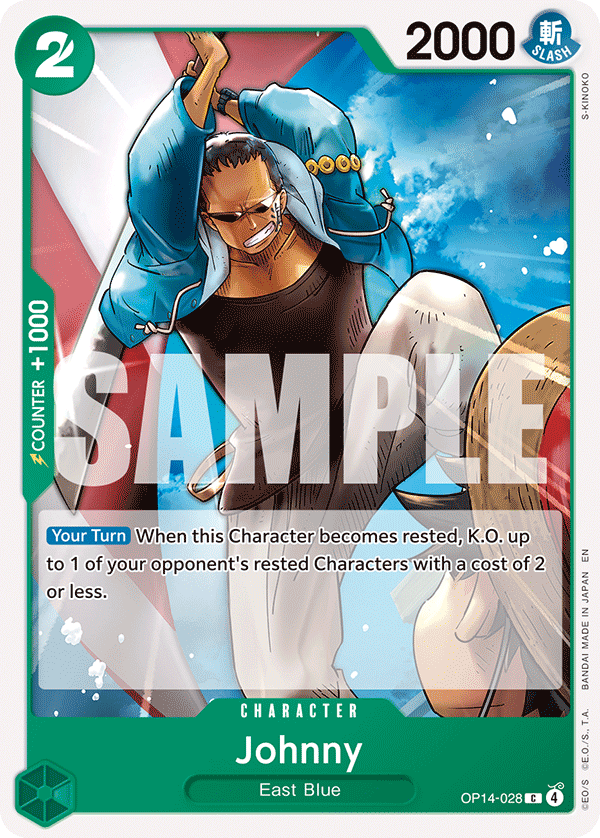 Johnny One Piece card