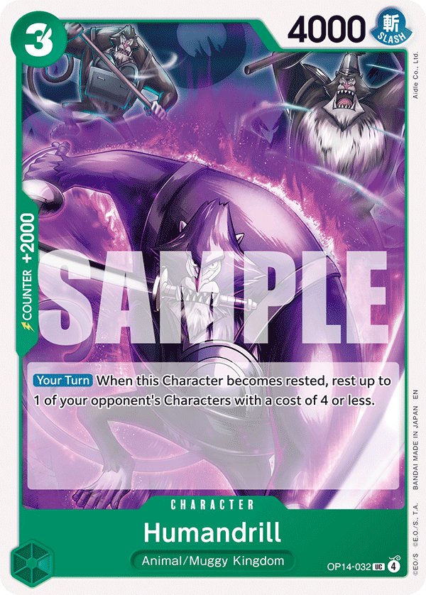Humandrill One Piece card