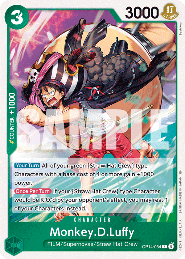 Monkey.D.Luffy One Piece card