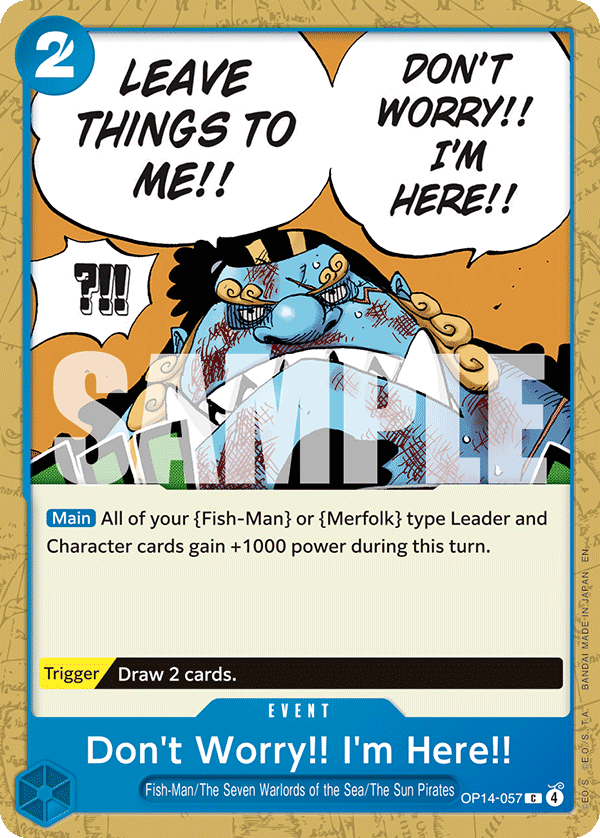 Don't Worry!! I'm Here!! One Piece card