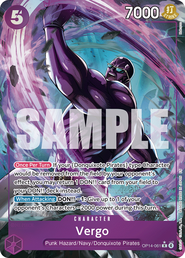 Vergo One Piece card