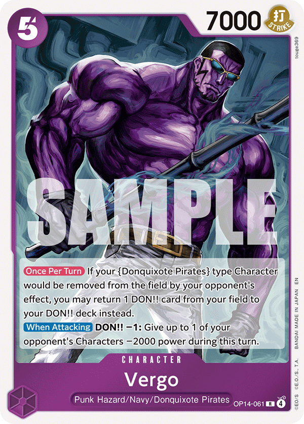 Vergo One Piece card