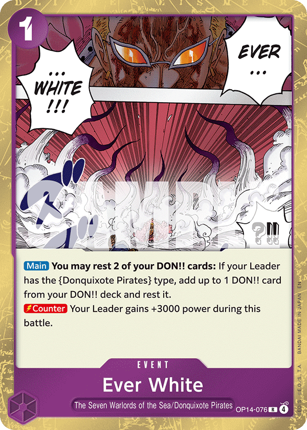 Ever White One Piece card