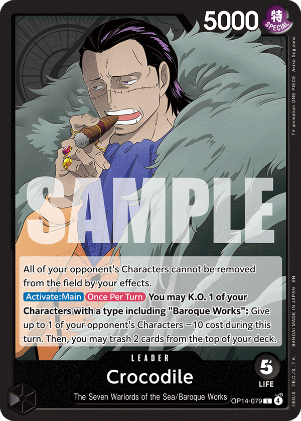 Crocodile One Piece card