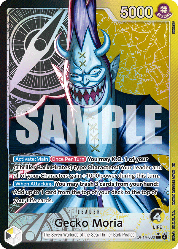 Gecko Moria One Piece card