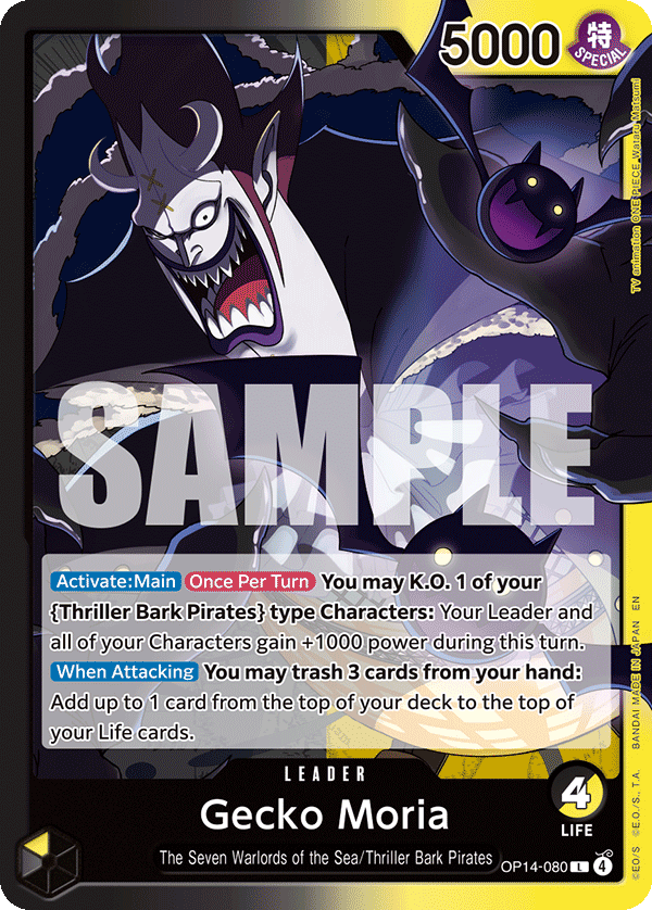 Gecko Moria One Piece card