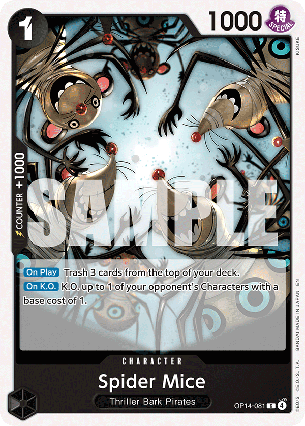 Spider Mice One Piece card