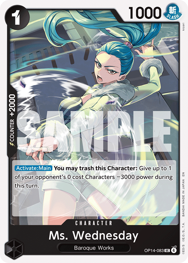 Ms. Wednesday One Piece card
