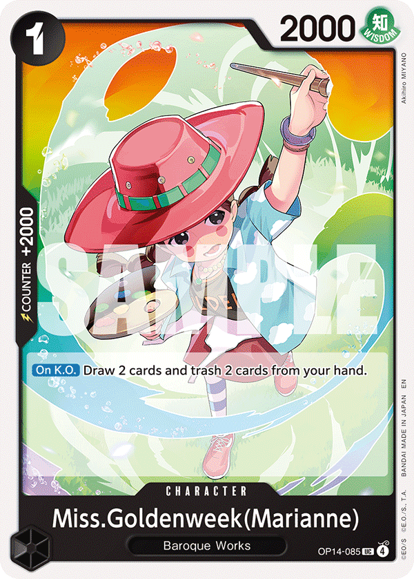 Miss.Goldenweek(Marianne) One Piece card