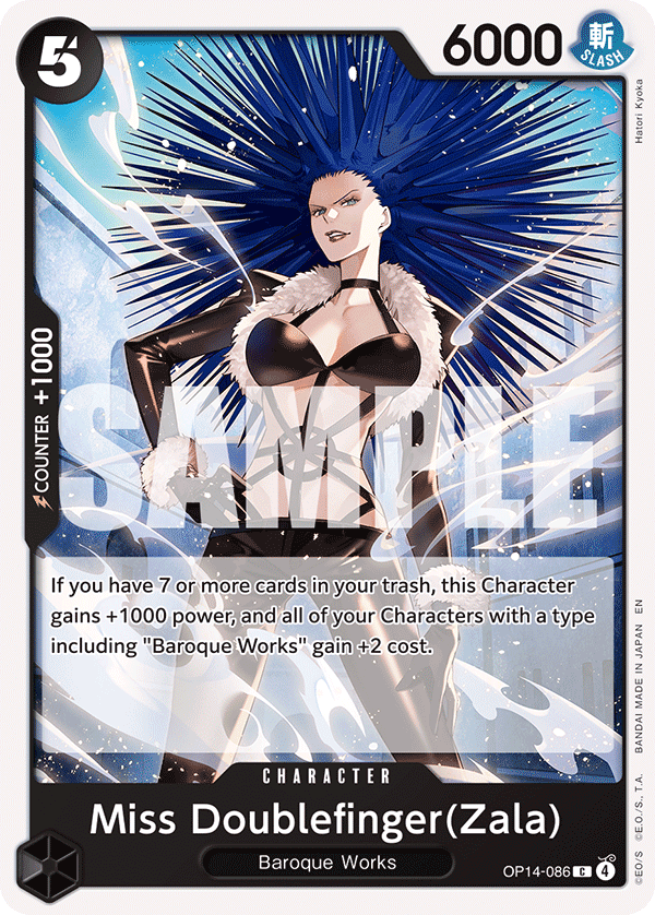 Miss Doublefinger(Zala) One Piece card