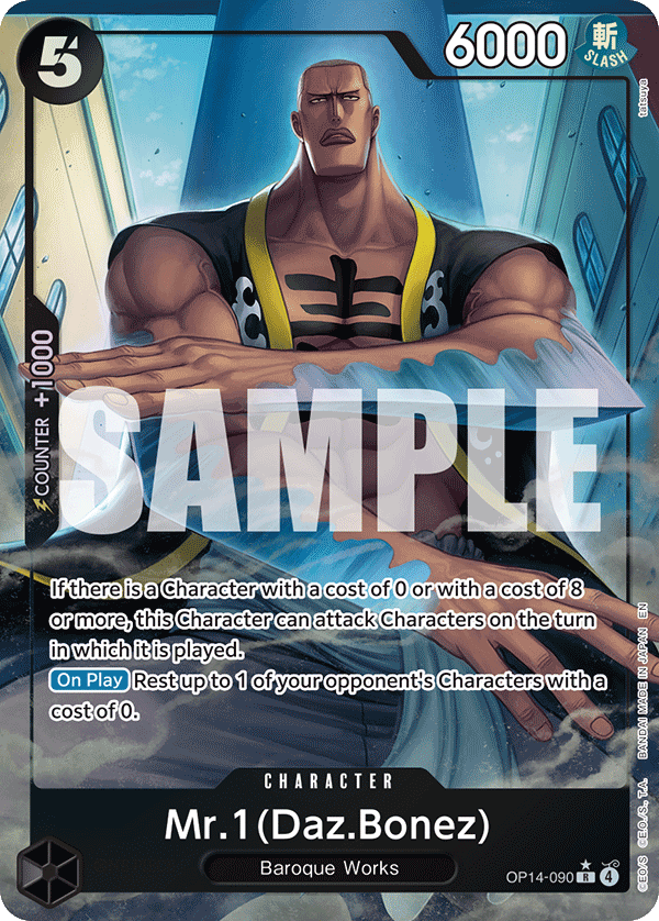 Mr.1(Daz.Bonez) One Piece card