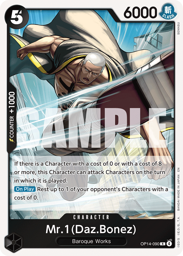 Mr.1(Daz.Bonez) One Piece card