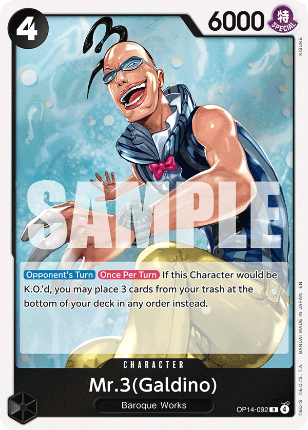 Mr.3(Galdino) One Piece card