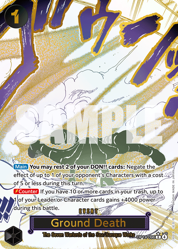 Ground Death One Piece card