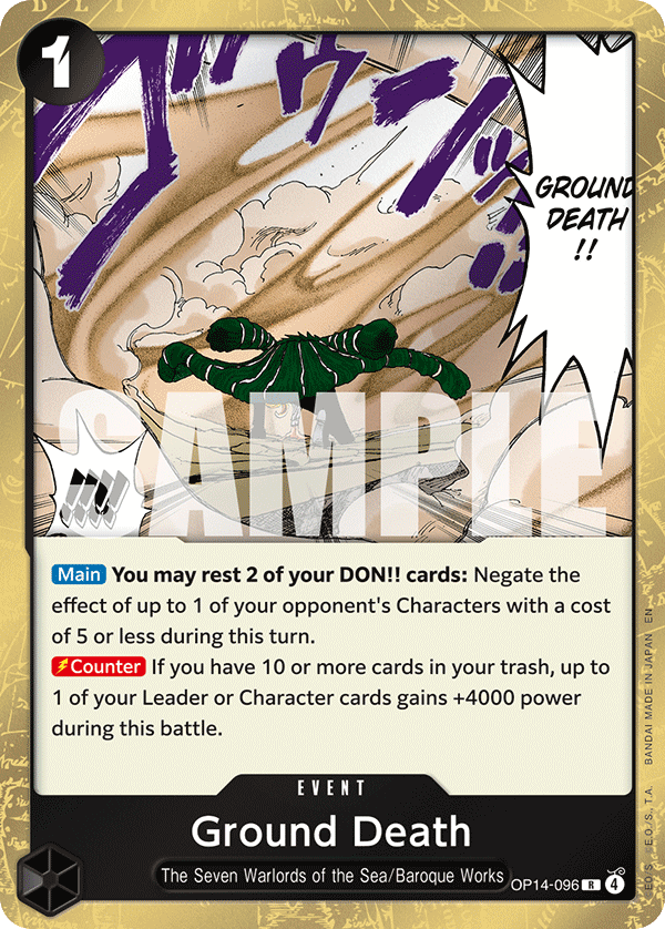 Ground Death One Piece card