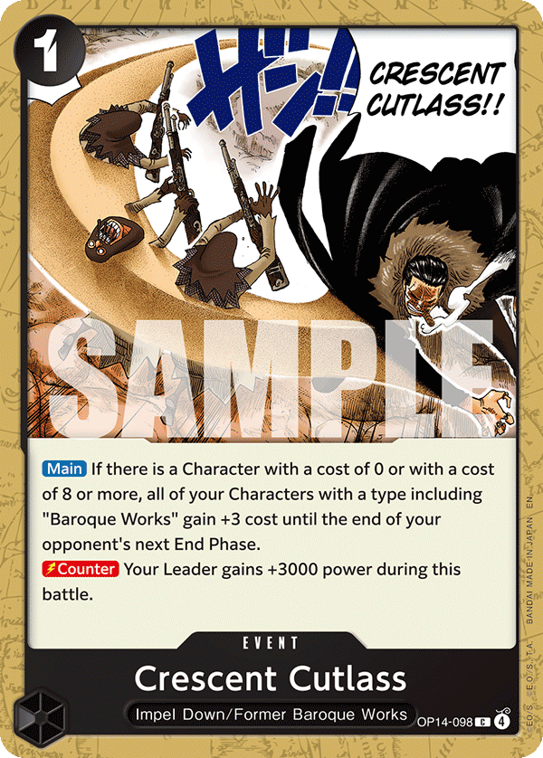 Crescent Cutlass One Piece card