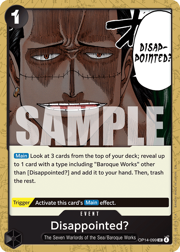 Disappointed? One Piece card