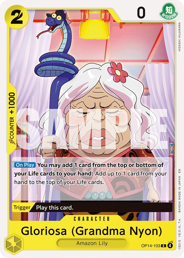 Gloriosa (Grandma Nyon) One Piece card