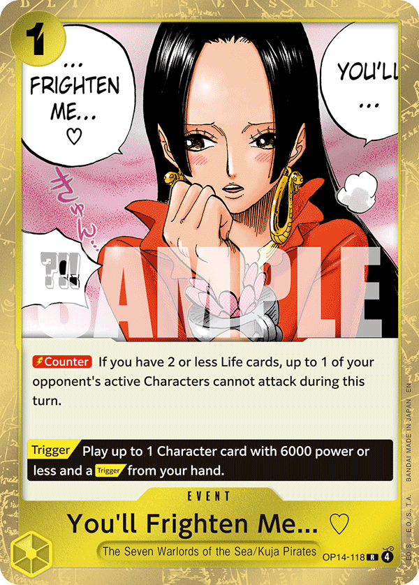 You'll Frighten Me... ♡ One Piece card
