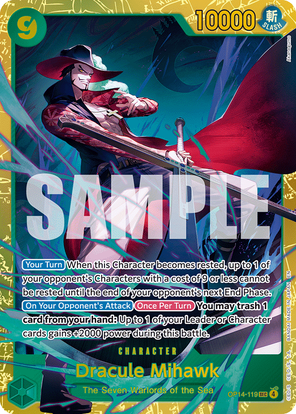 Dracule Mihawk One Piece card