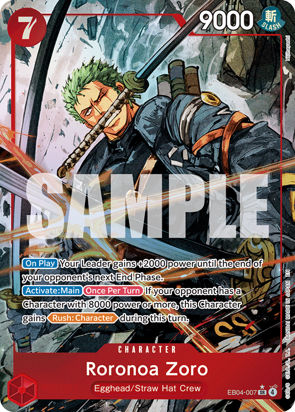 Roronoa Zoro One Piece card