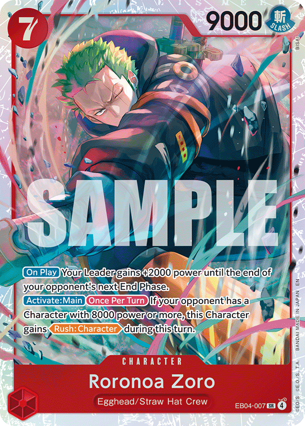 Roronoa Zoro One Piece card