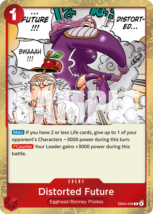Distorted Future One Piece card