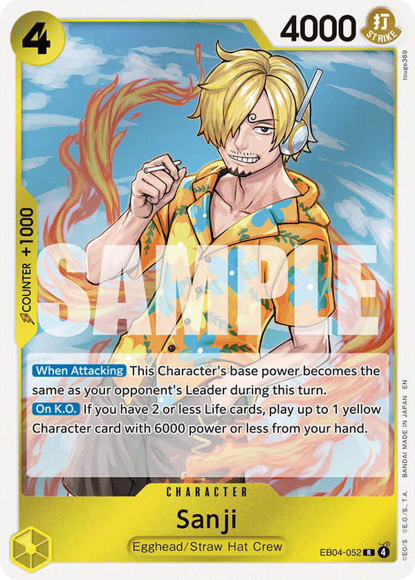 Sanji One Piece card