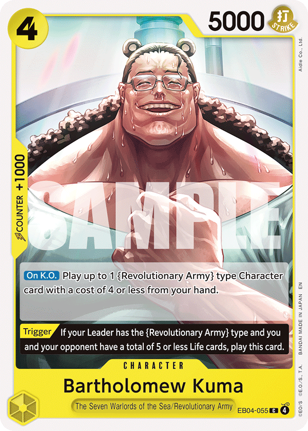 Bartholomew Kuma One Piece card