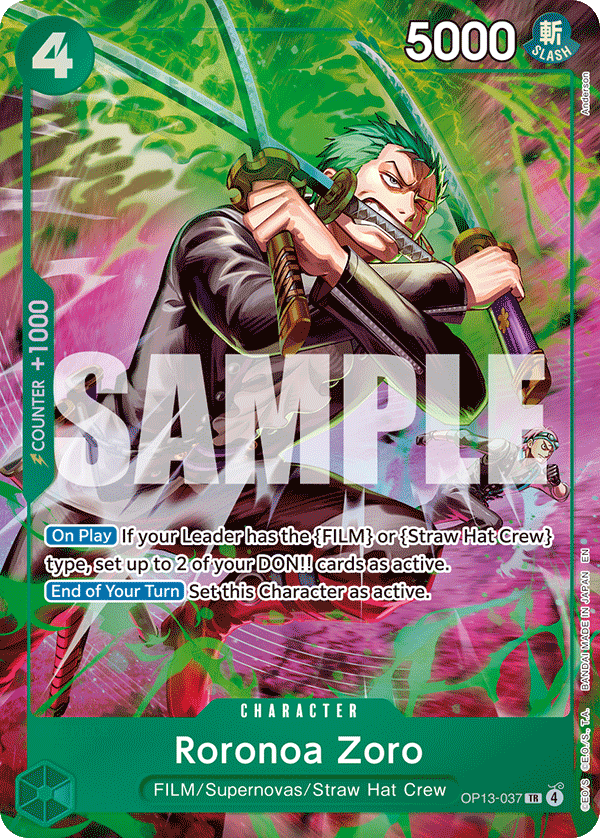 Roronoa Zoro One Piece card