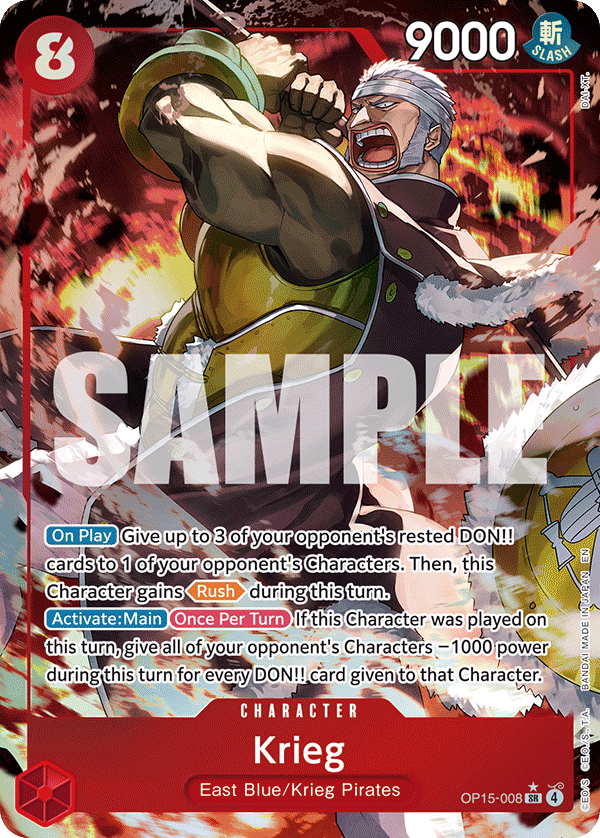 Krieg One Piece card