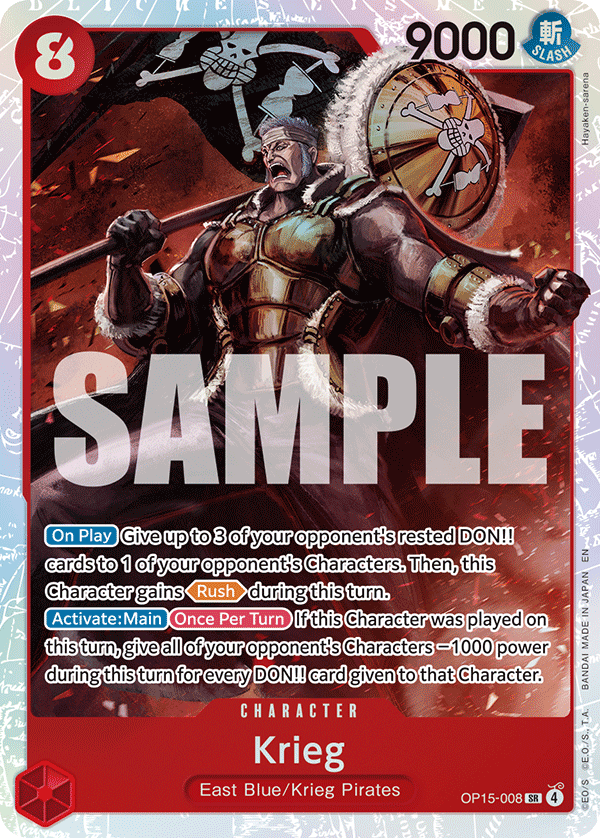 Krieg One Piece card