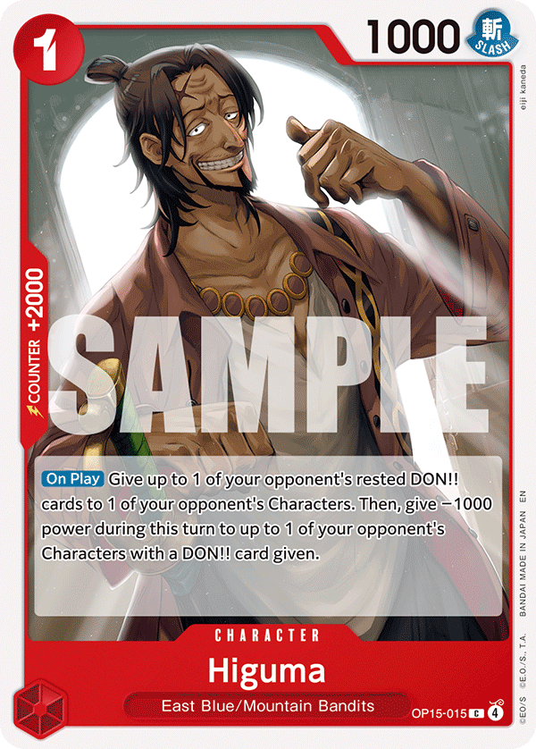 Higuma One Piece card